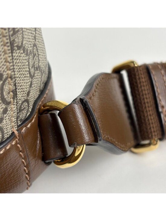 Gucci GG Pattern Backpack Interlocking Supreme Beige Brown